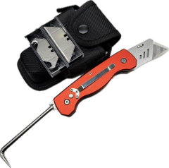 Folding Seam Probe with Knife - includes 5 straight and 5 hook blades