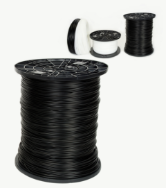 HMW Polyethylene welding rod 3/16 (5mm round) black, 30 pound spool (pipe grade)