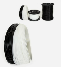 HMW Polyethylene welding rod 5/32 (4mm round) black, 5 pound coil (pipe grade)